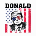 Donald Trump Truth Social network vector illustration template